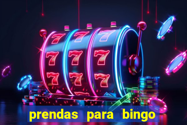 prendas para bingo de natal